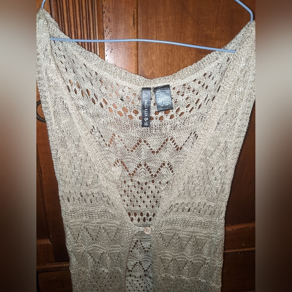 XL Women's Full Tilt Tank Top Floor Length Cardigan - Picture 2 of 4